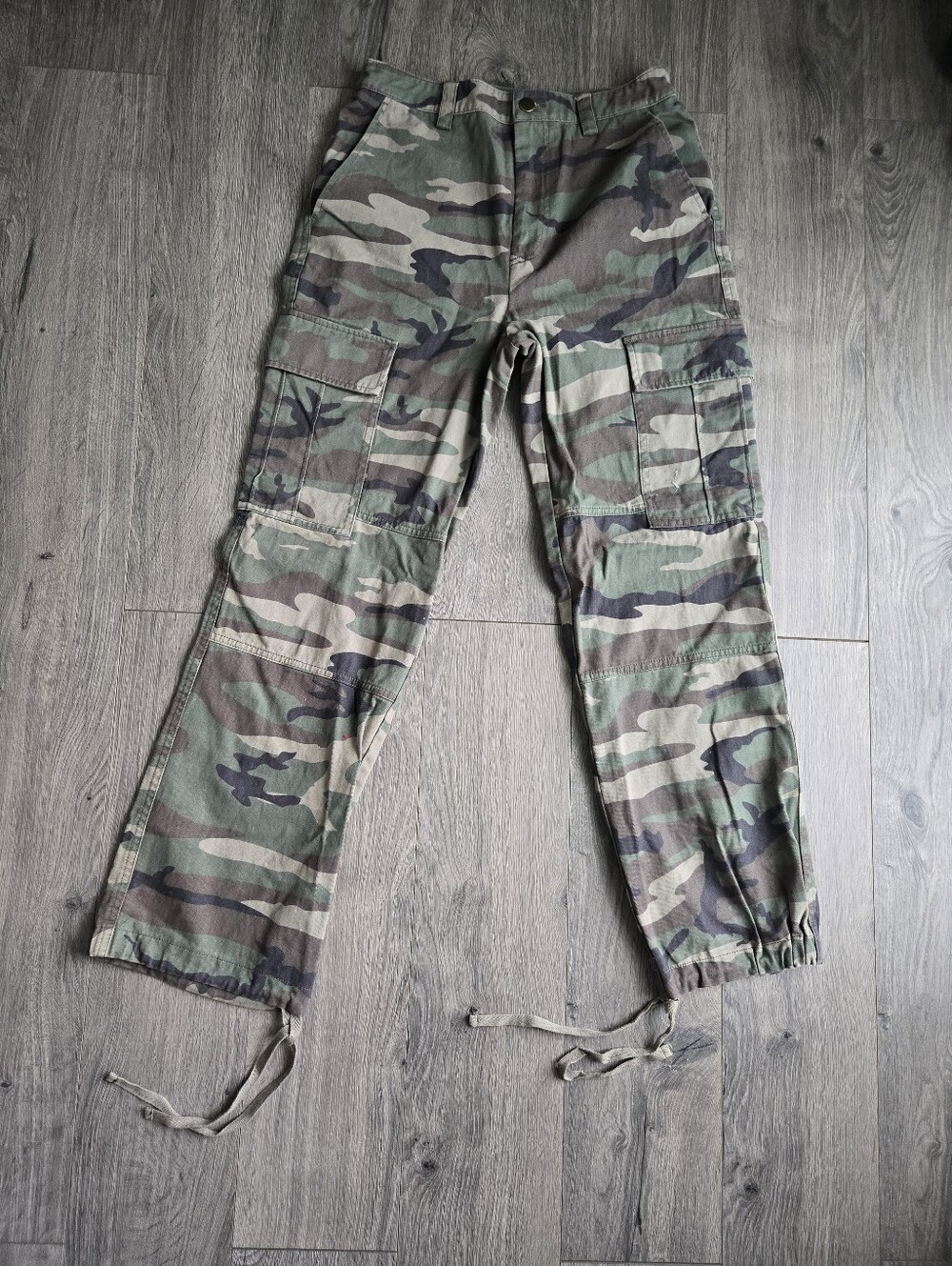 Camo Cargo Military-Style Pants